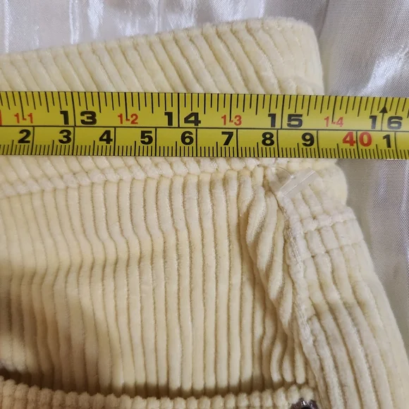 BDG Mom Straight Leg Highrise Yellow Corduroy Size 29 - Picture 12 of 12